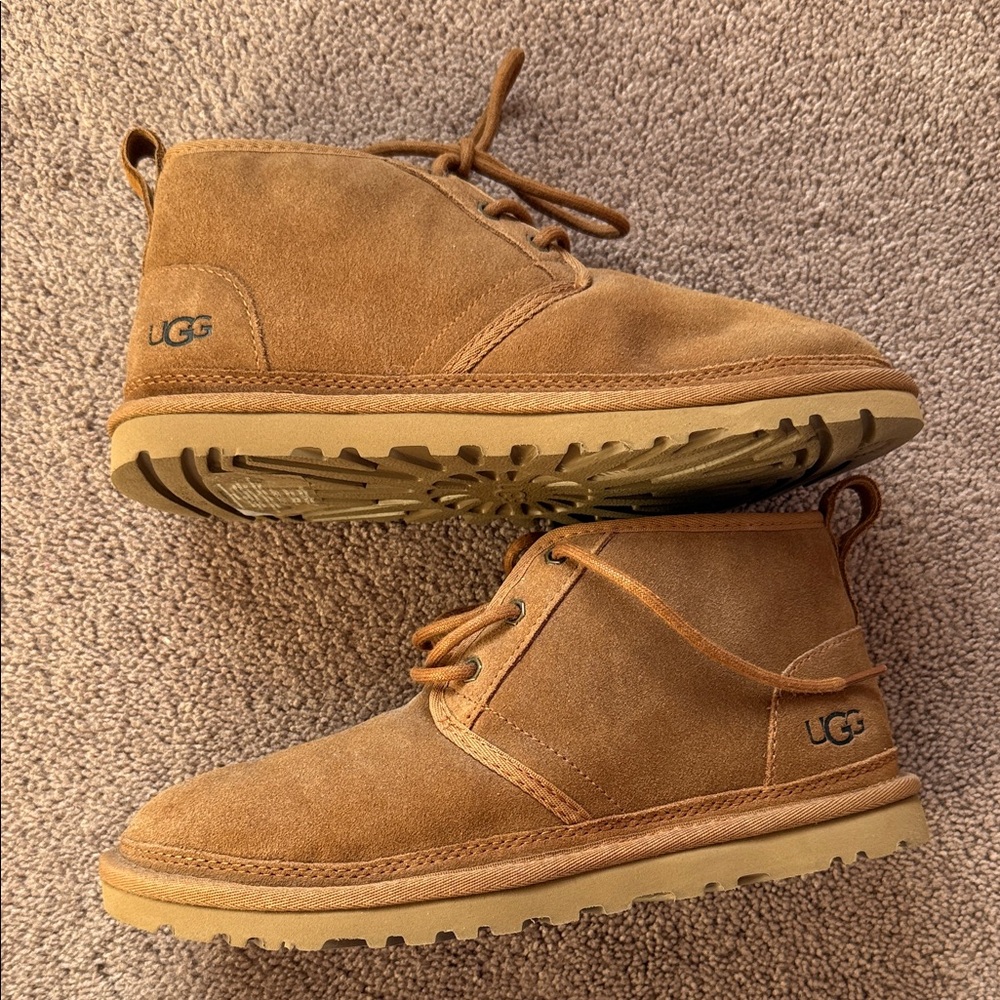 UGG Tan Suede Boots with Plush Lining